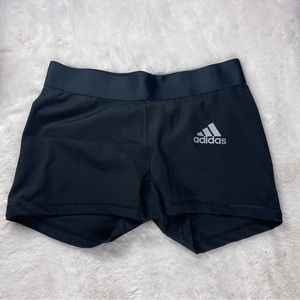 Adidas Shorts Black Techfit Compression Climalite Athletic Volleyball Medium M